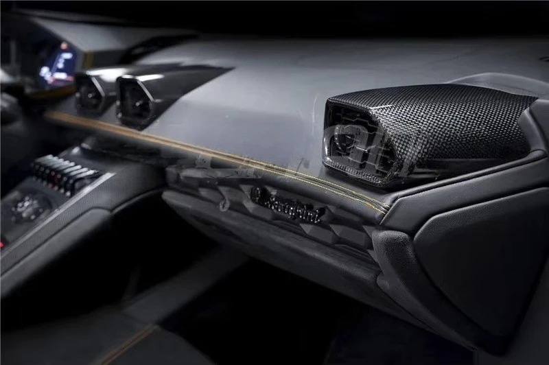 Trade Assurance Plain Dry Carbon Interior Trim Fit For 2014-2019 Huracan LP610-4 & LP580-2 Coupe Spyder Air Con Vent Replacement